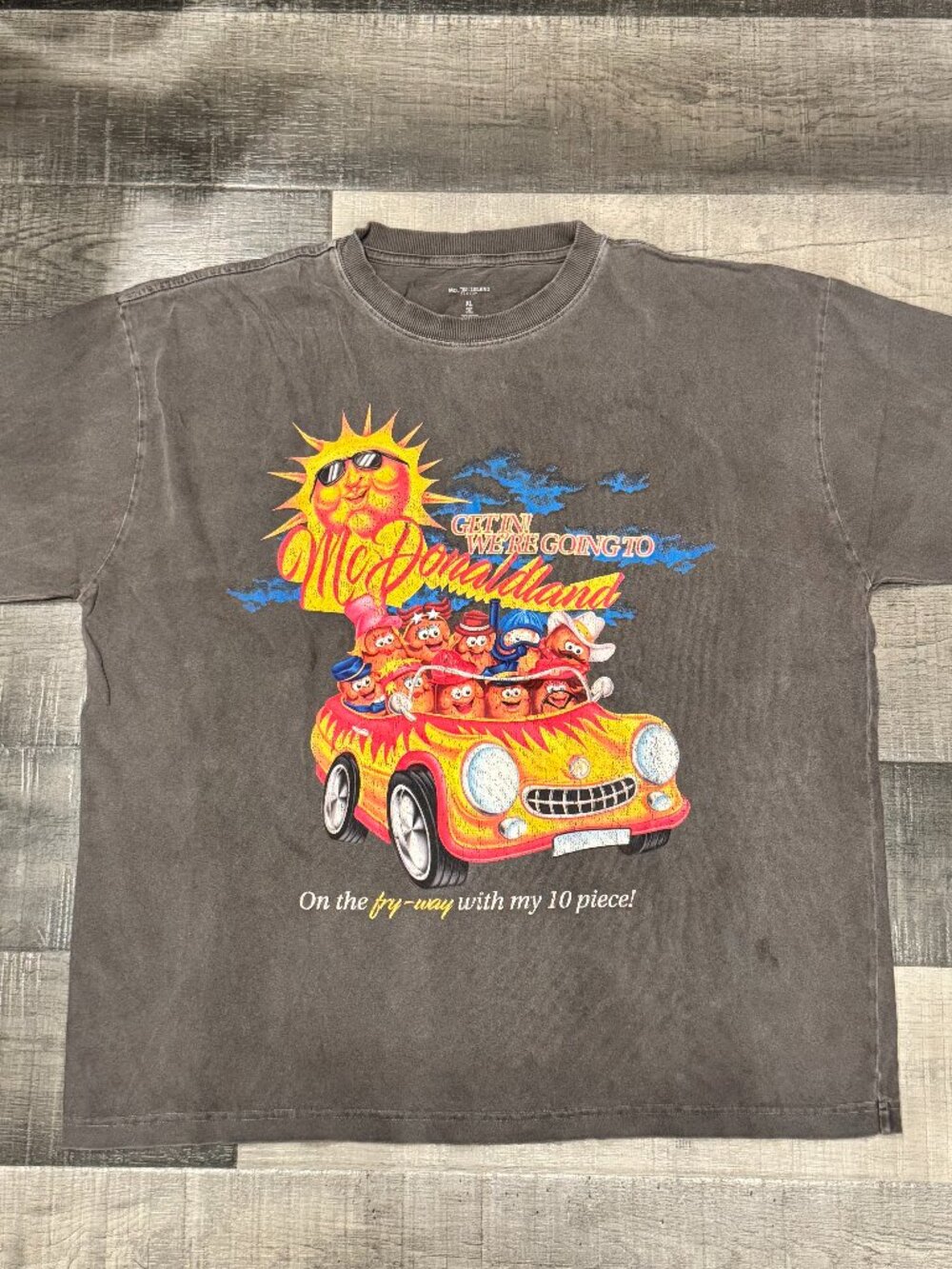 McDonaldland x PacSun Grey McNugget Characters Tee – Size XL